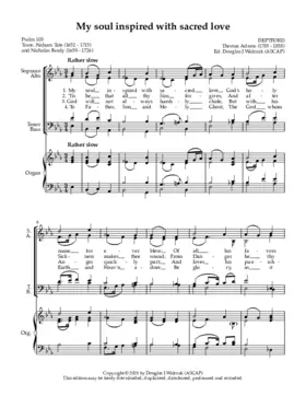 My soul inspired with sacred love (Thomas Adams (organist, born 1785))