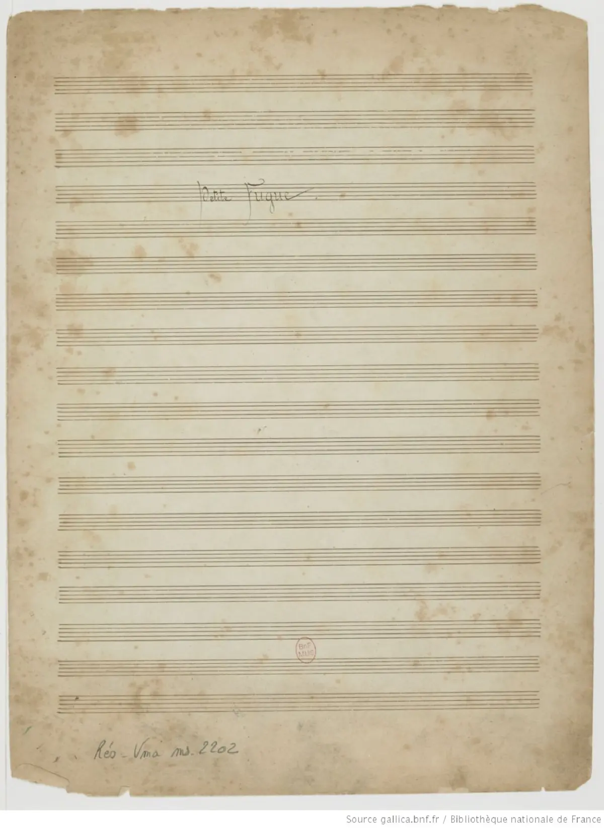 Petite Fugue - Page 1