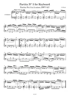 Partita in A minor BWV 827