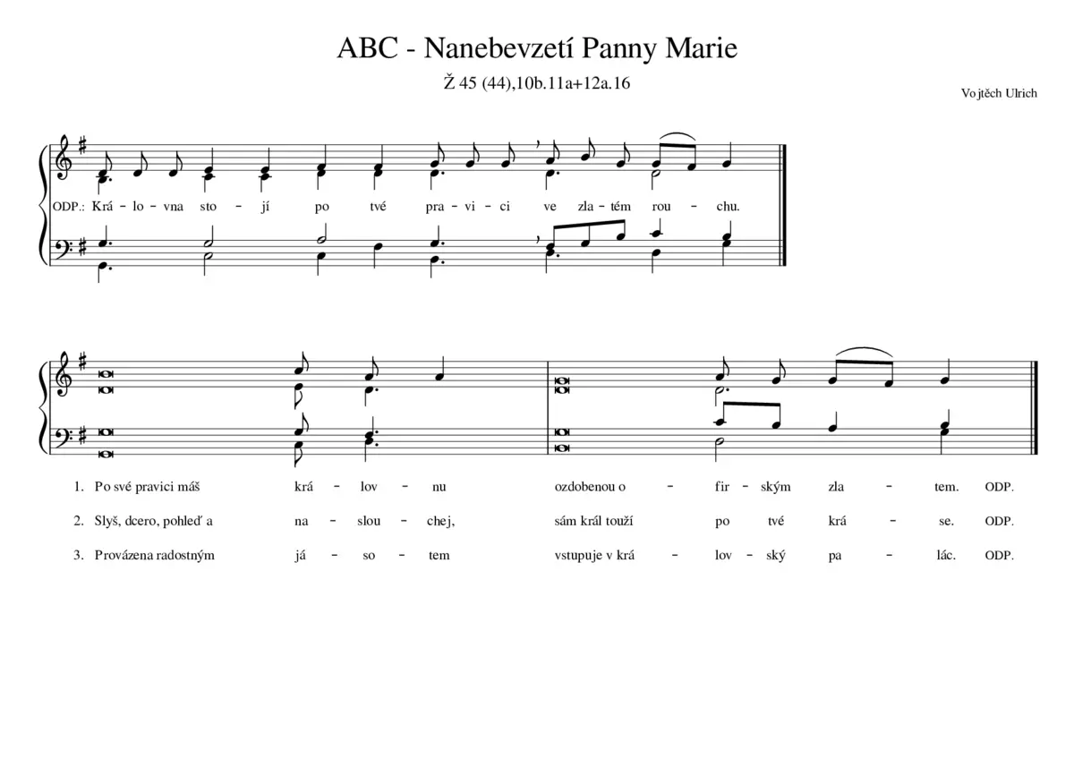 ABC - Nanebevzetí Panny Marie - Page 1