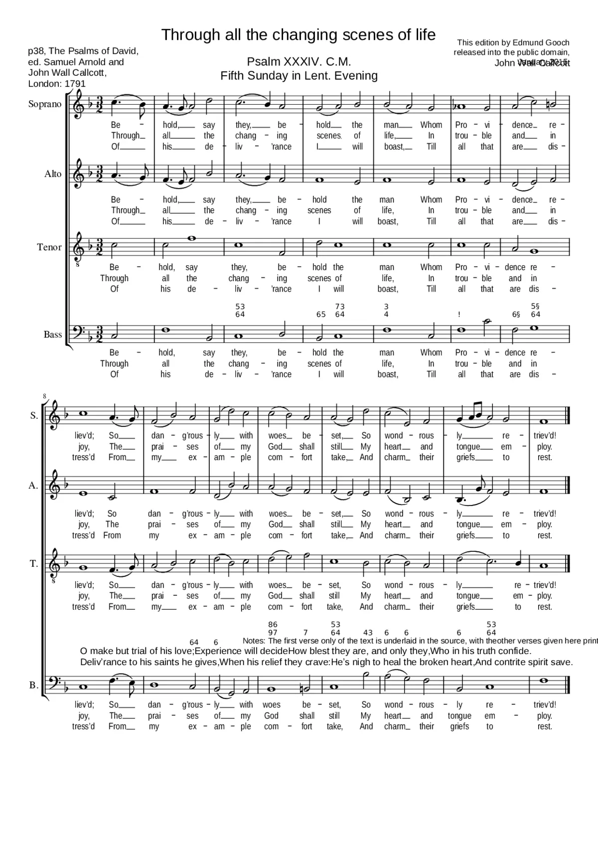 Through all the changing scenes of life - Page 1