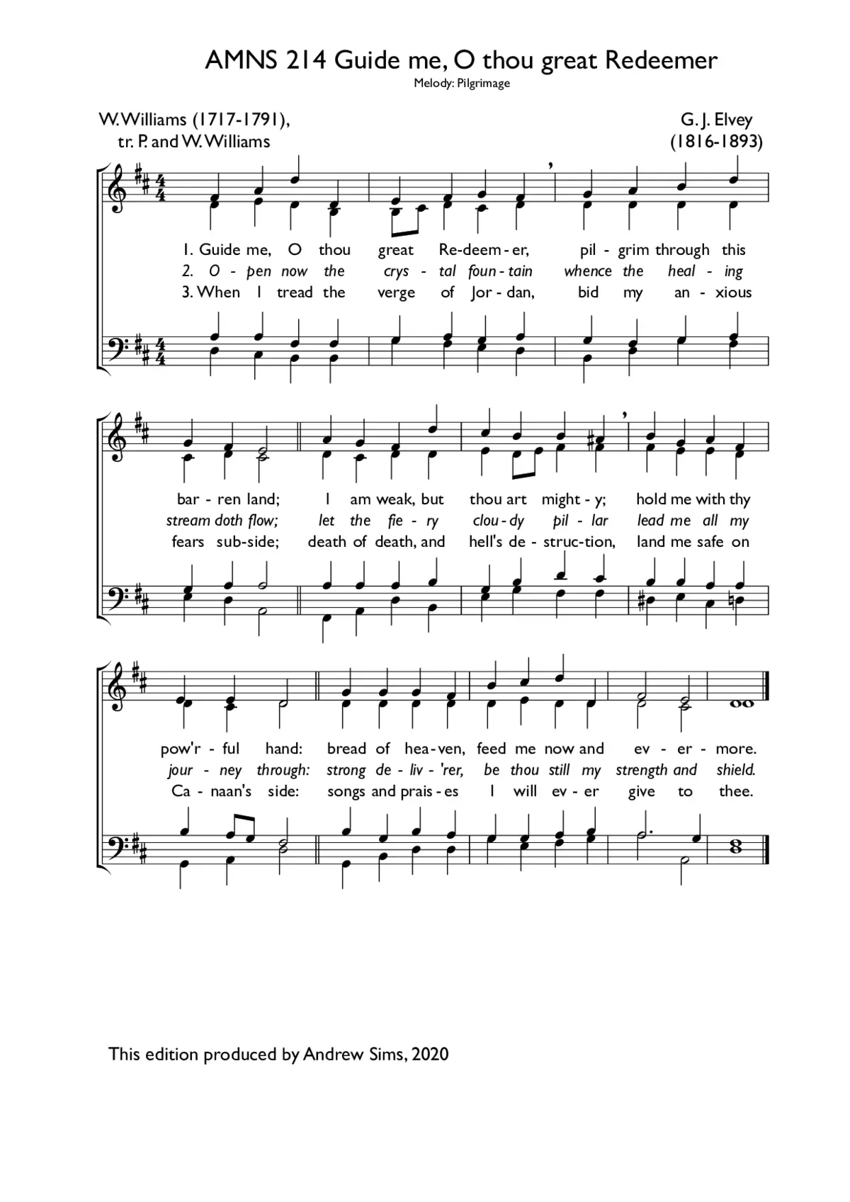 Guide me, O thou great Redeemer - Page 1