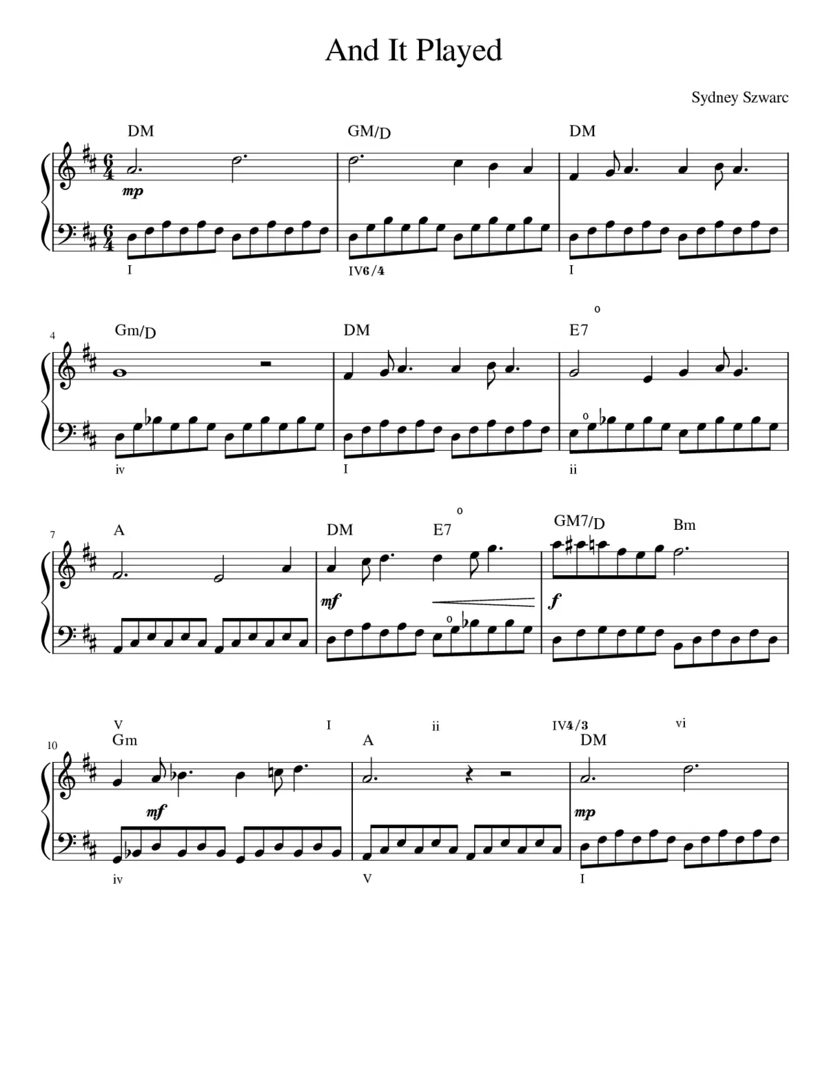 And It Played - Page 1