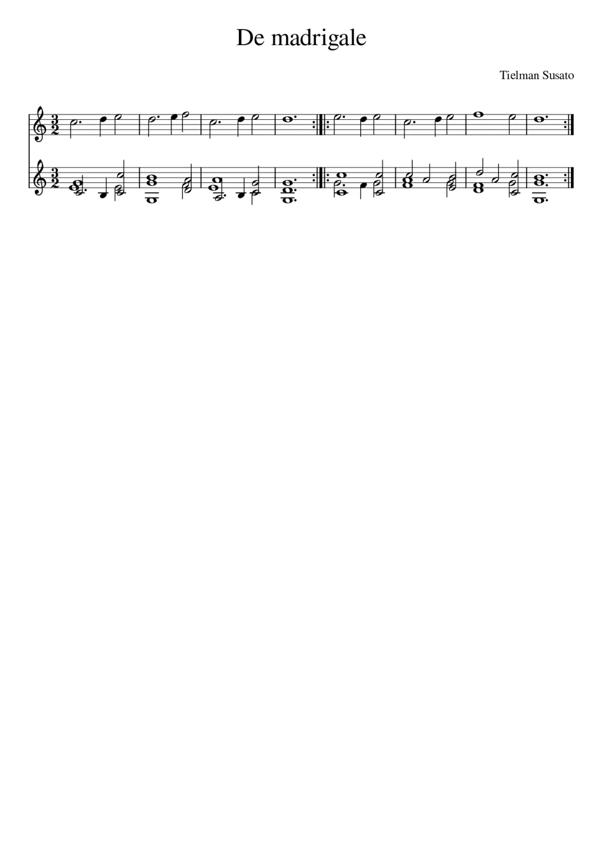 De madrigale - Page 1