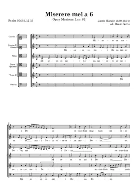 Miserere mei a 6