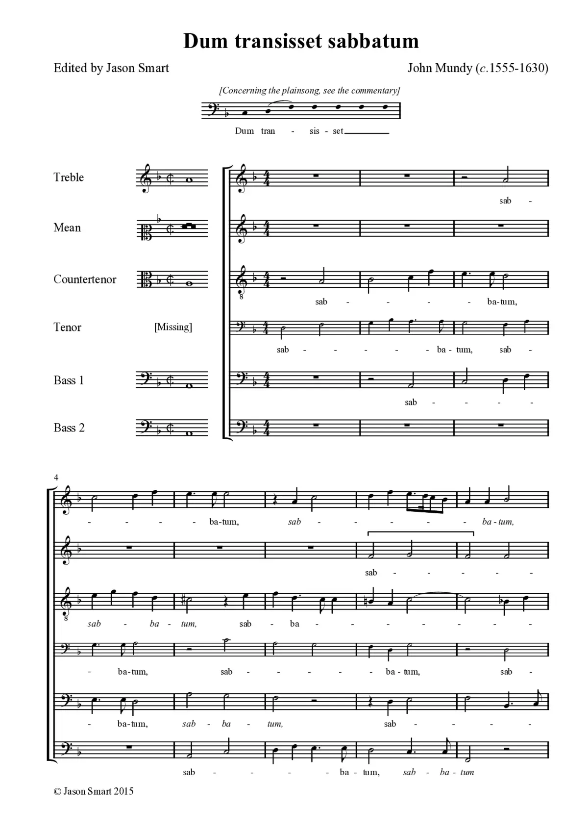 Dum transisset sabbatum - Page 1
