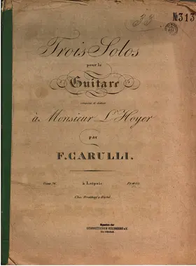 3 Solos pour le Guitare