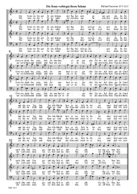 Die Sonn verbirget ihren Schein