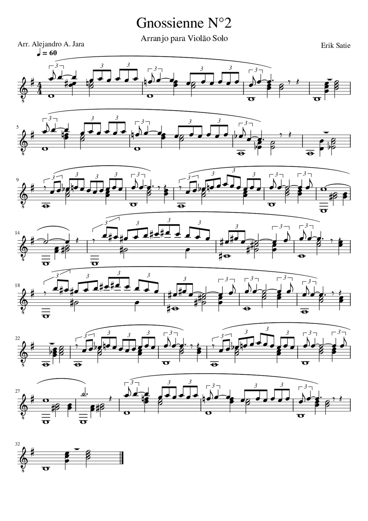 gnossienne no 2 - Page 1