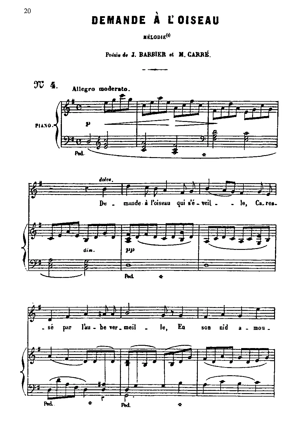Demande à l'oiseau - Page 1