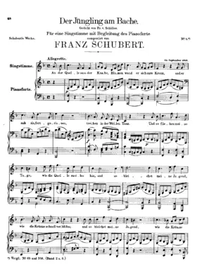 Der Jüngling am Bache