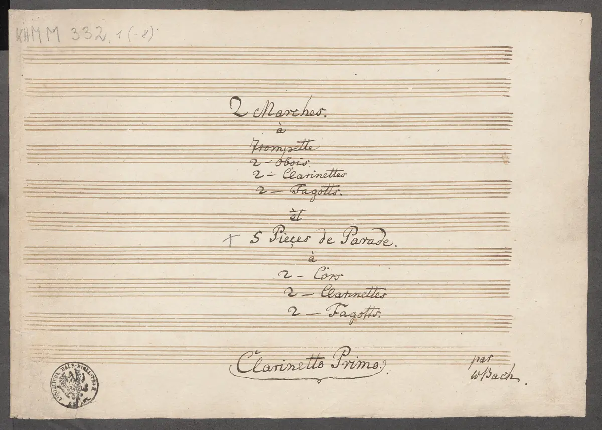 2 Marches &amp; 5 Pieces de Parade - Page 1