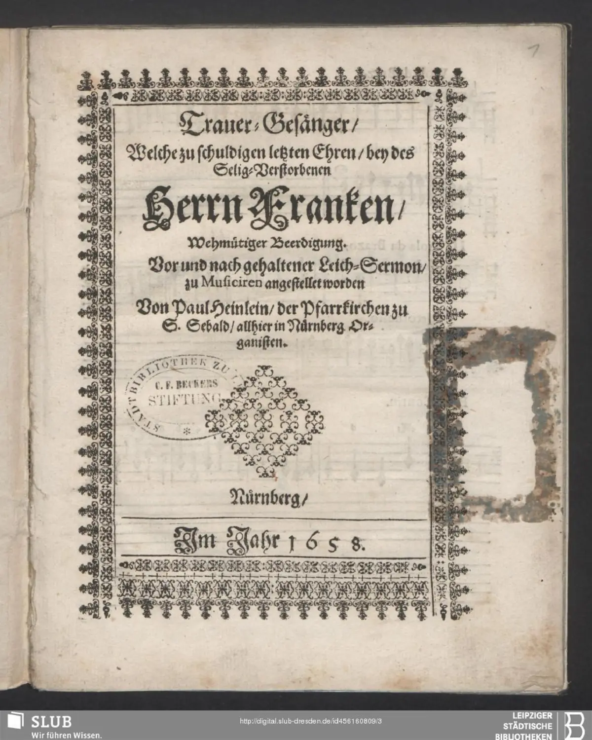 Trauer-Gesänger - Page 1