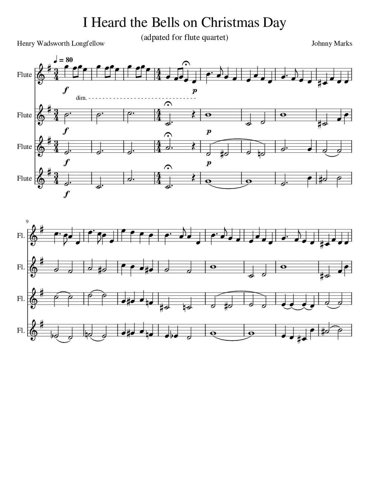 i heard the bells on christmas day - Page 1