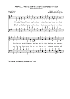 Bread of the world in mercy broken