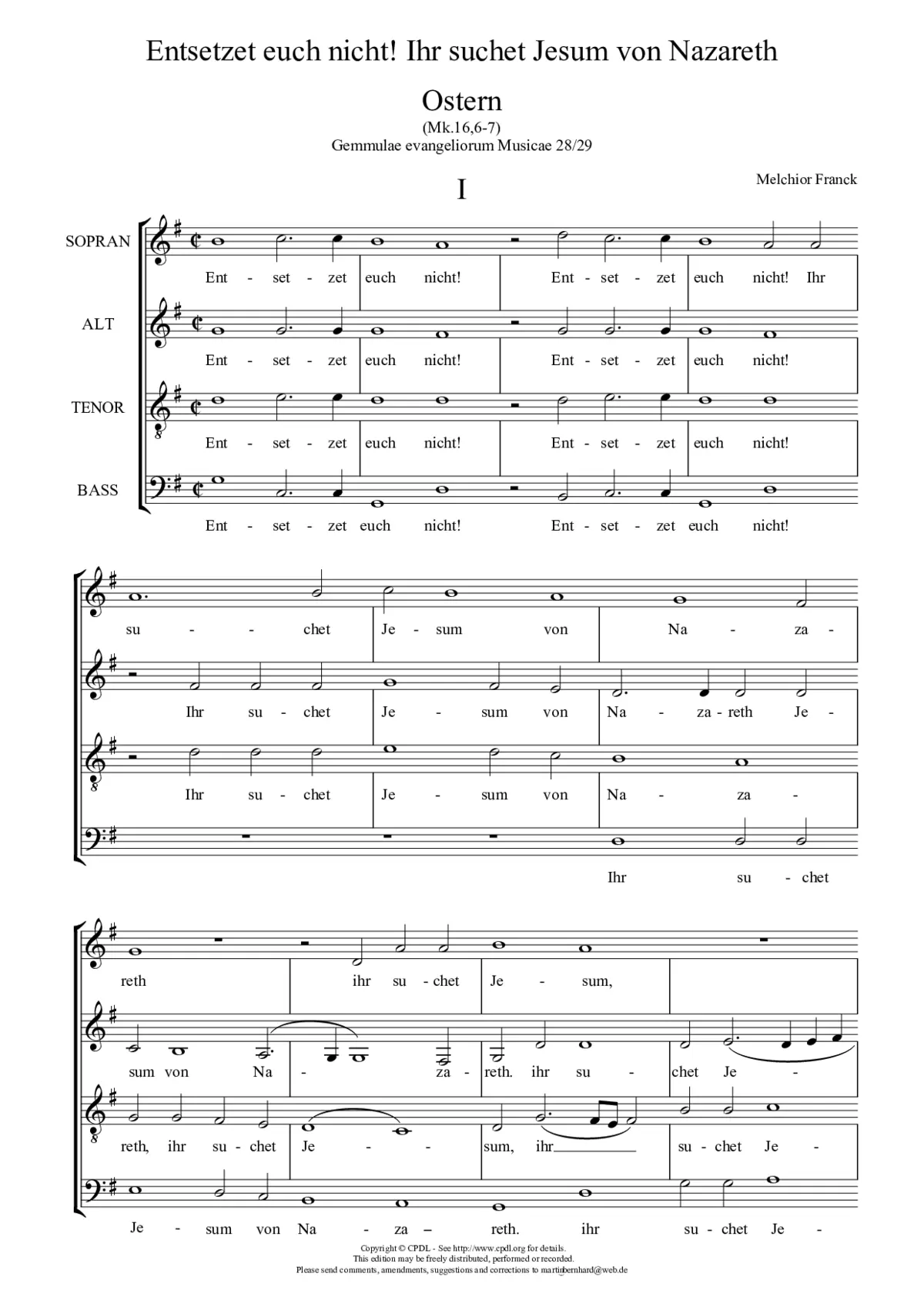 Entsetzet euch nicht - Page 1