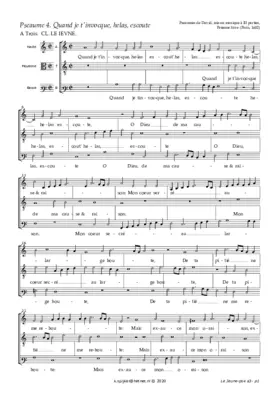 Quand je t'invocque, helas, écoute