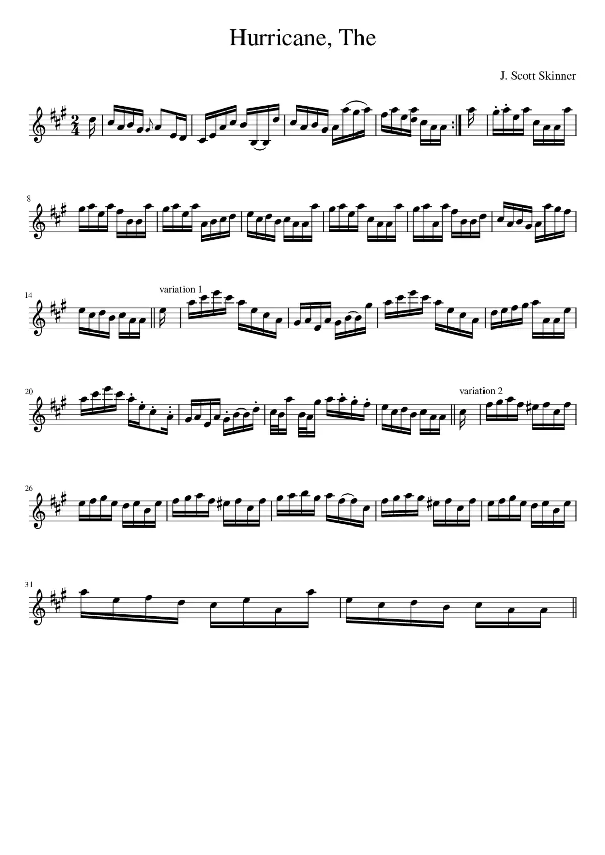 The Hurricane - Page 1