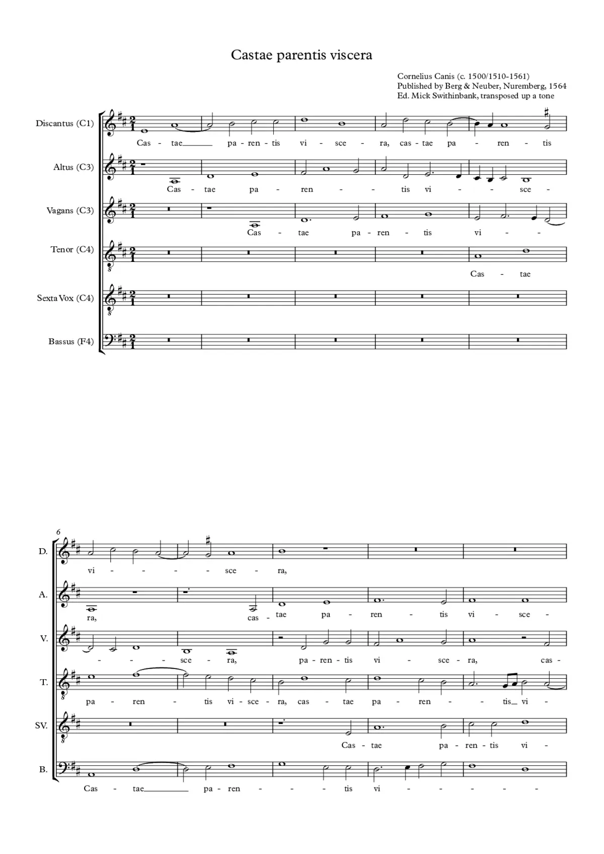 Castae parentis viscera - Page 1