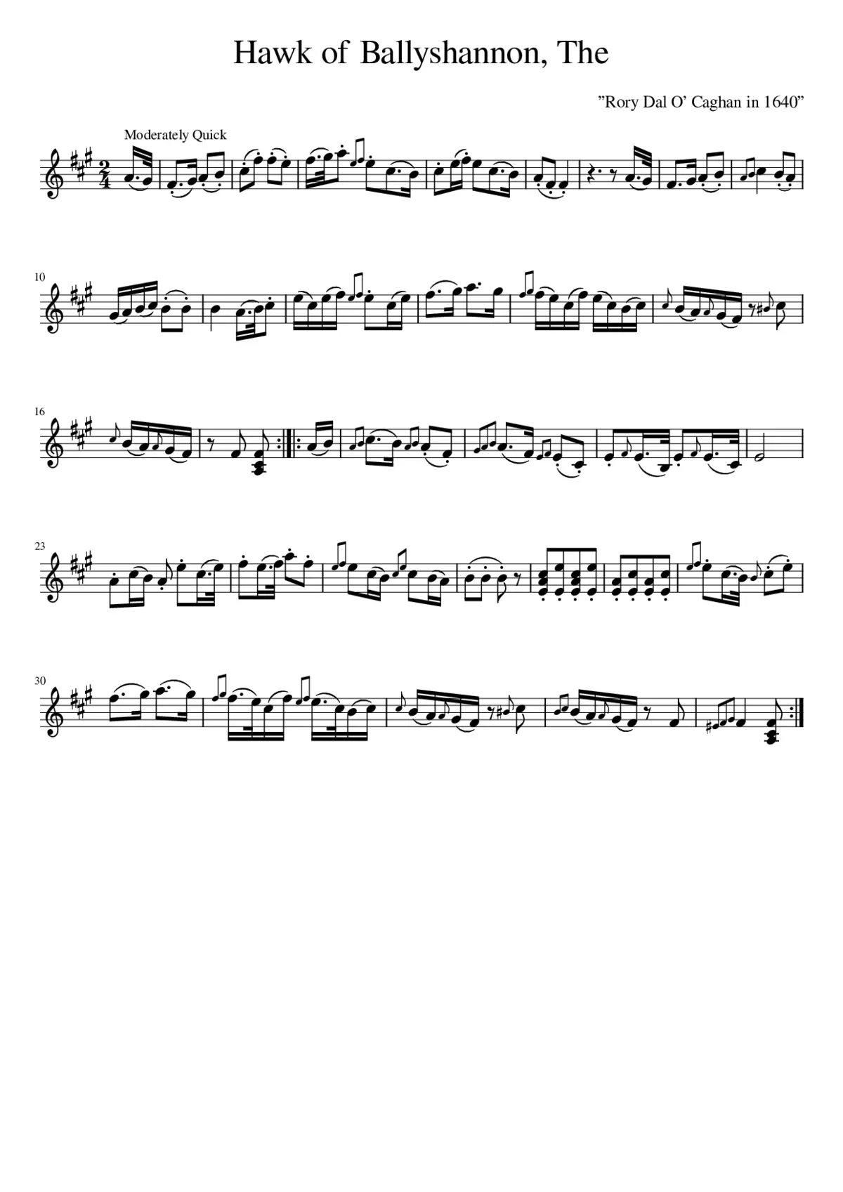 The Hawk of Ballyshannon - Page 1