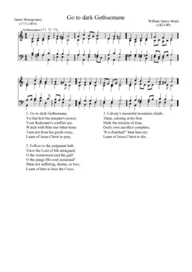 Go to dark Gethsemane