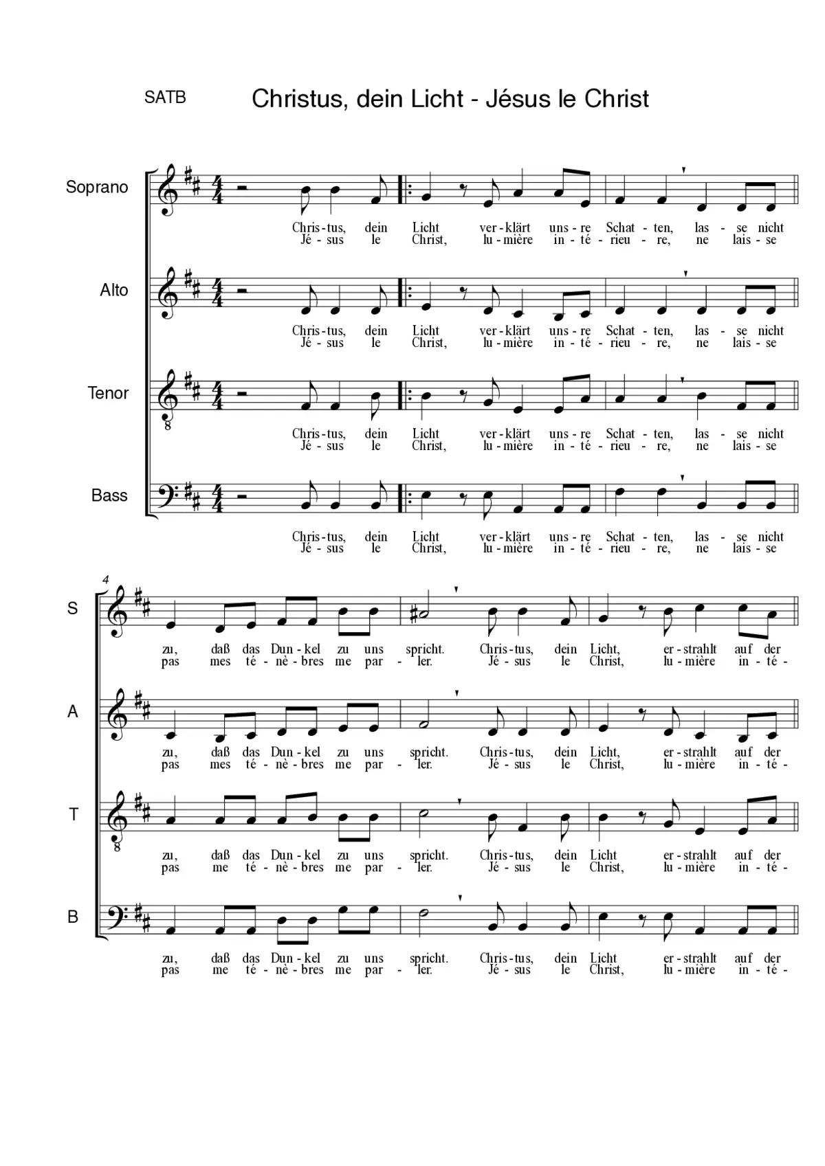 Jésus le Christ - Christus, dein Licht - Page 1