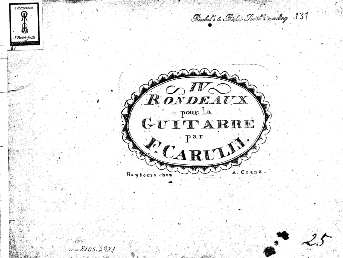 4 Rondeaux pour la guitarre - Page 1