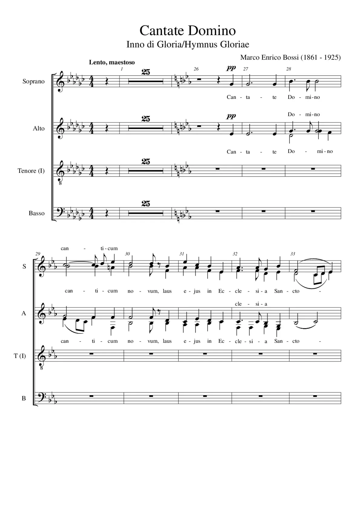 Cantate Domino - Page 1