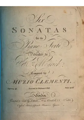 Six Piano Sonatas