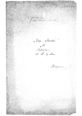 Violin Sonata in D minor