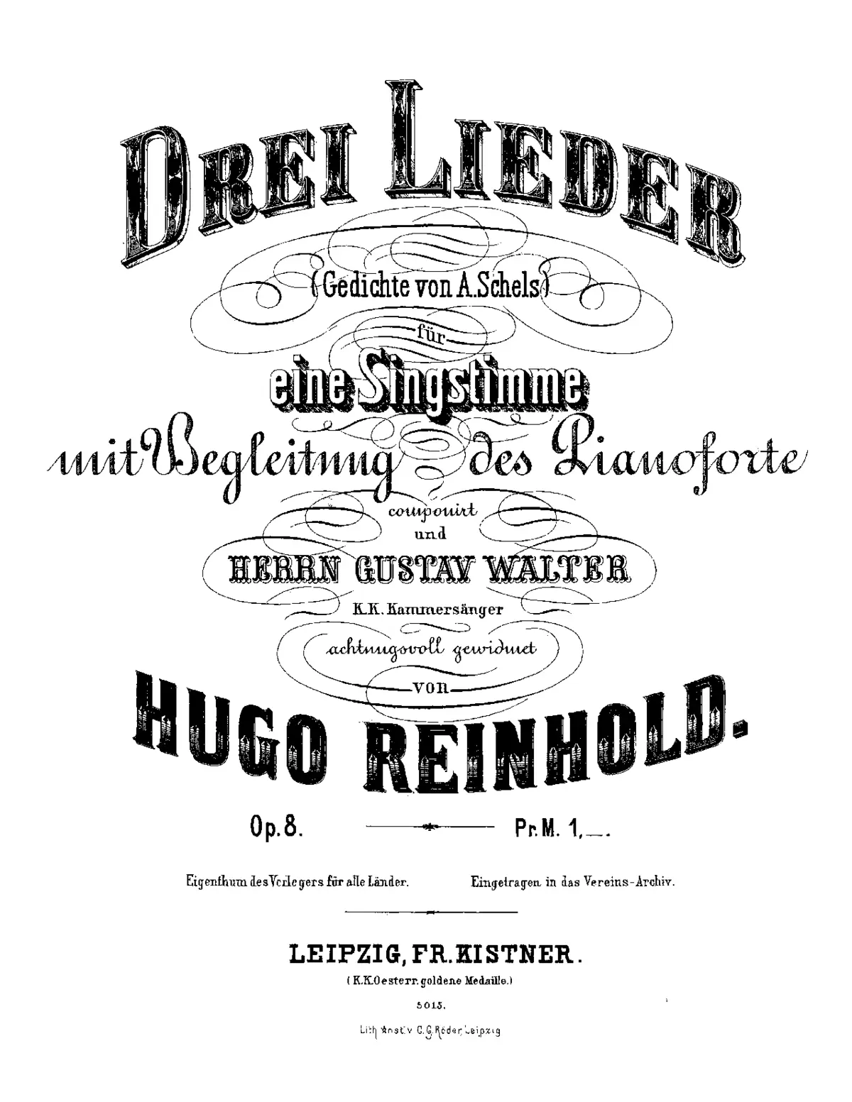 3 Lieder - Page 1