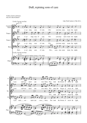 Dull, repining sons of care