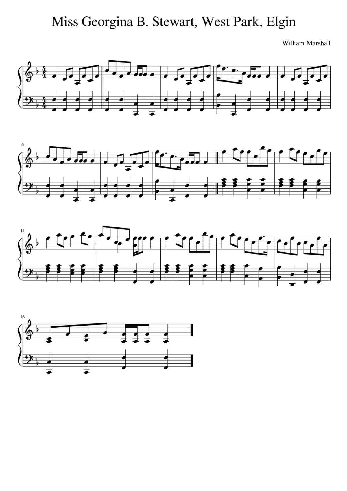Miss Georgina B. Stewart West Park Elgin - Page 1