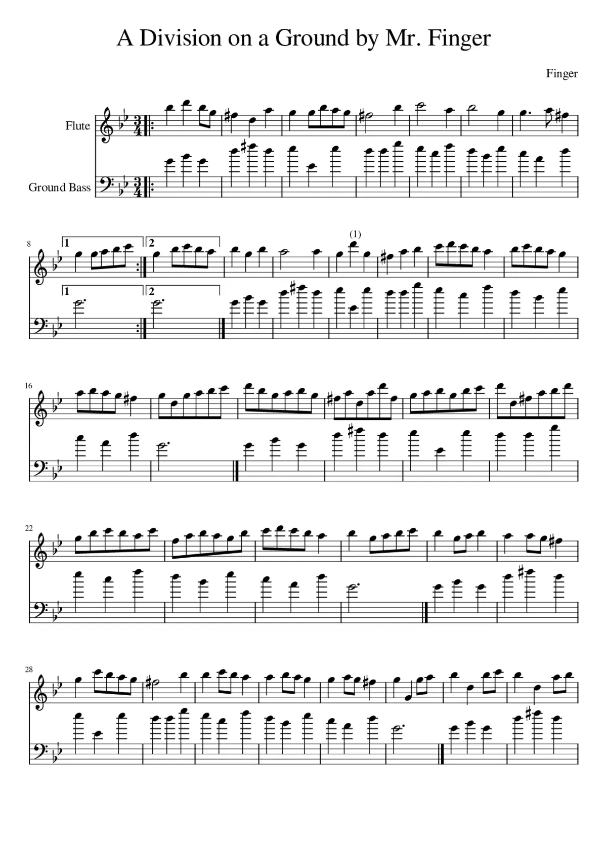A Division on a Ground by Mr. Finger - Page 1