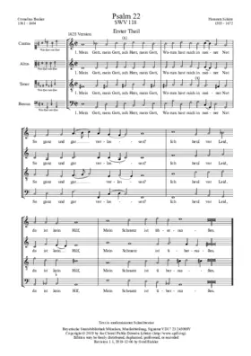 Mein Gott, mein Gott, ach Herr, mein Gott, SWV 118