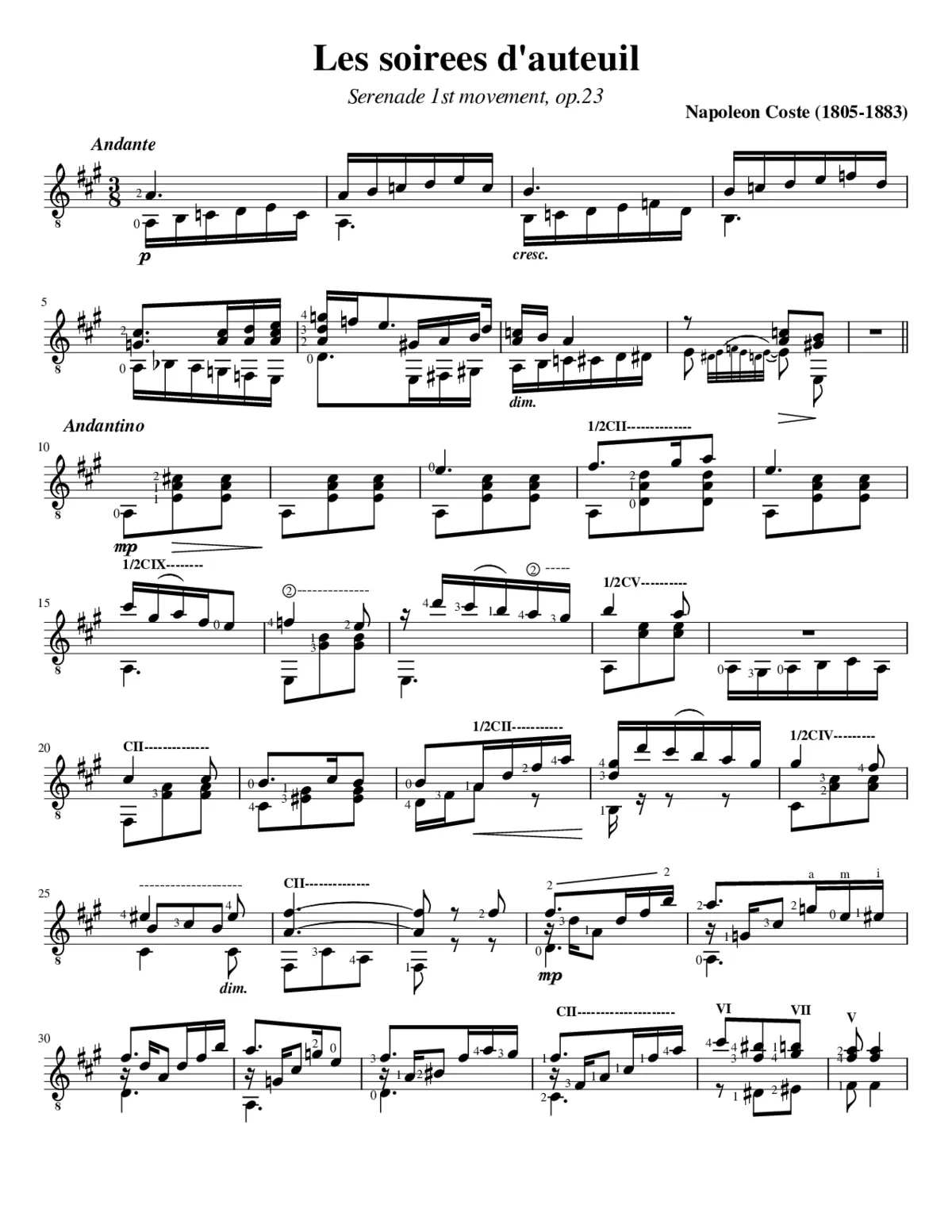 Les soirées d'Auteuil Op.23 - Page 1