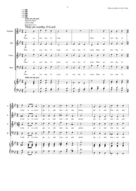 Thou art worthy O Lord