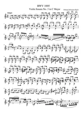 Violin Sonata No.3 in C major BWV 1005