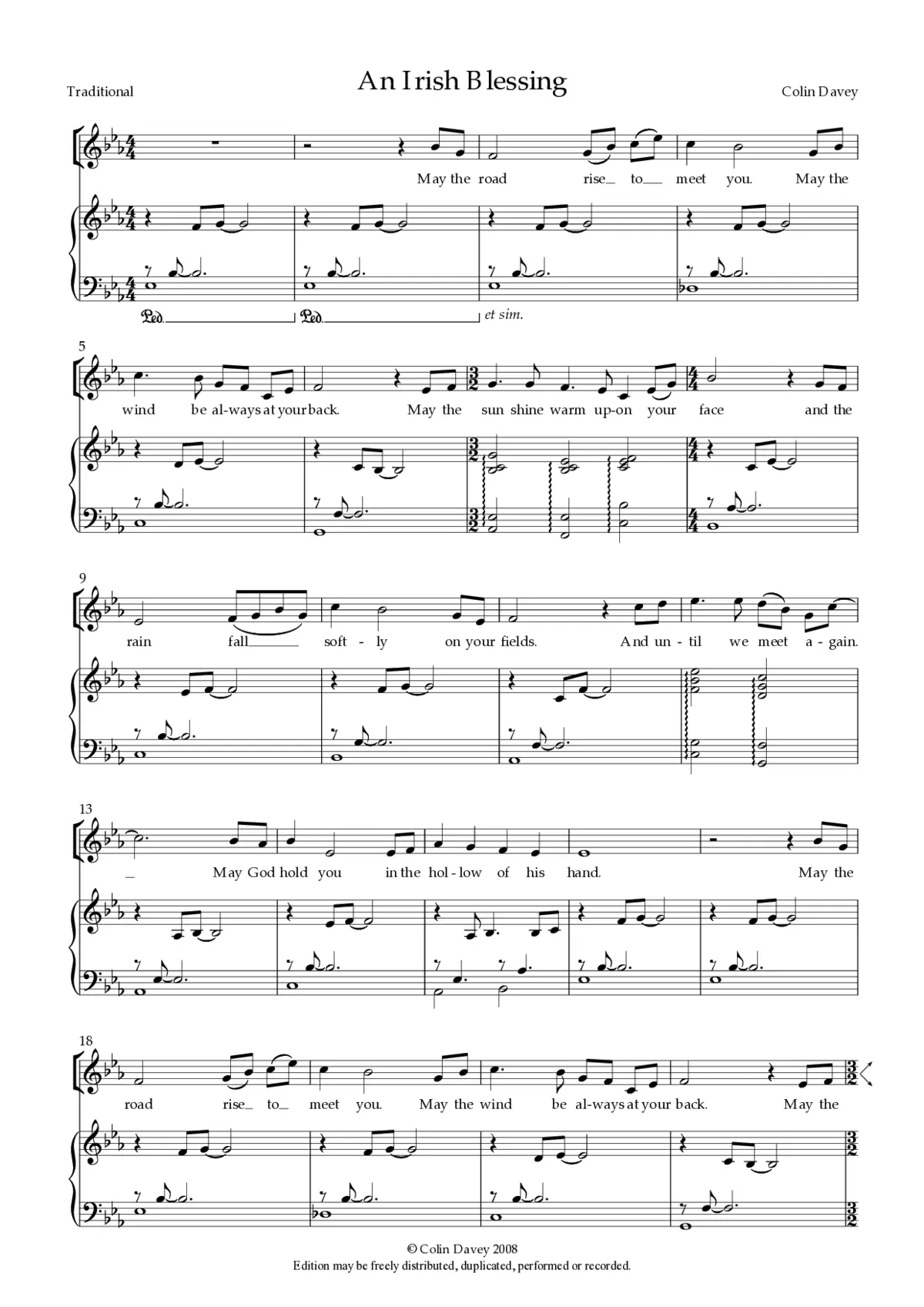 An Irish Blessing - Page 1
