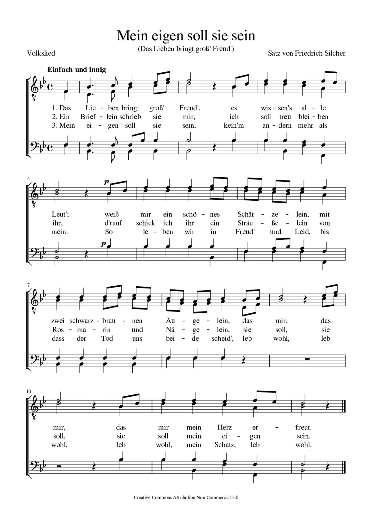 Mein eigen soll sie sein - Page 1