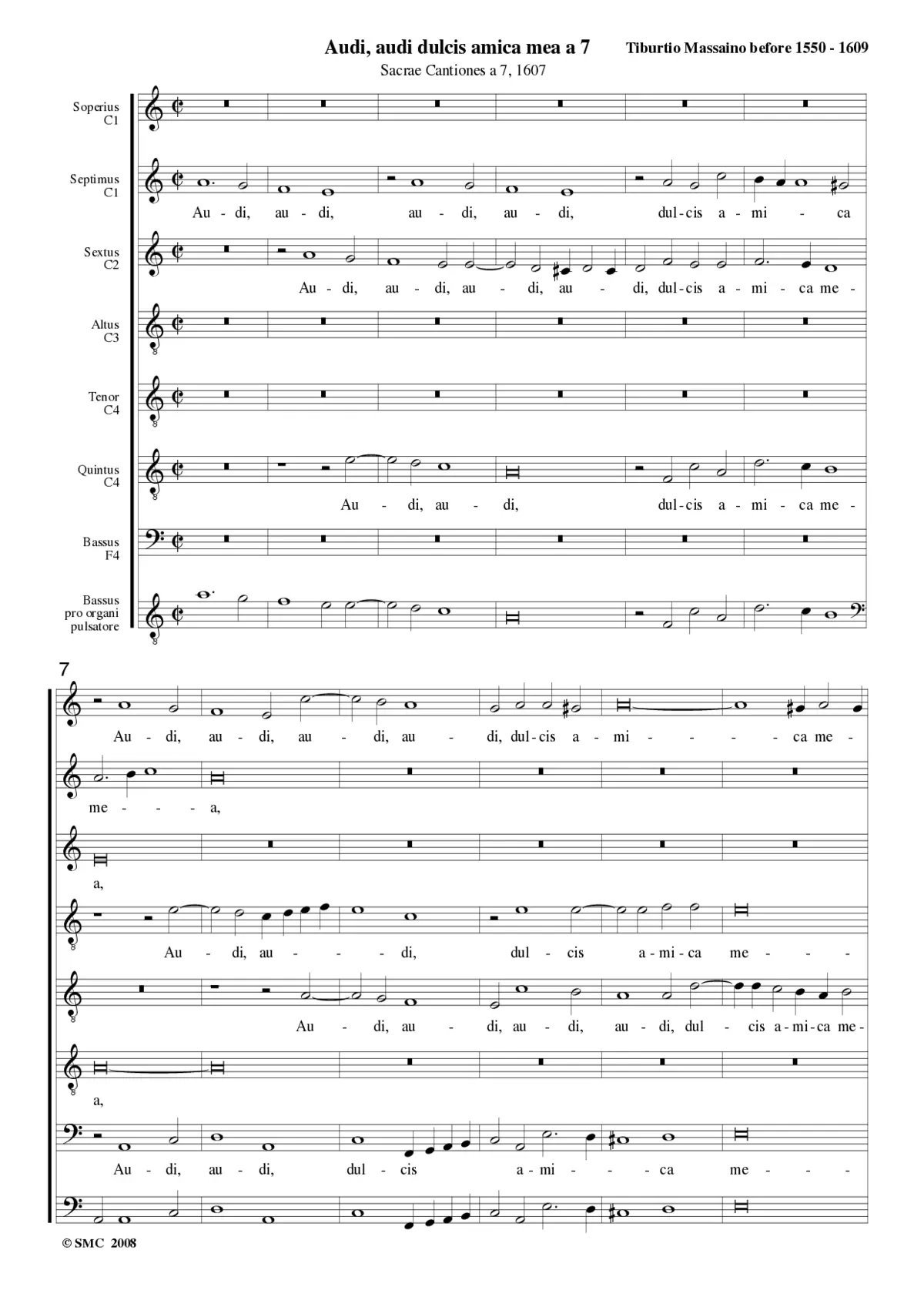 Audi, audi dulcis amica mea a 7 - Page 1