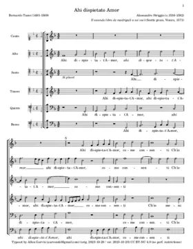 Ahi dispietato Amor, come consenti