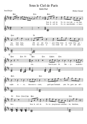 sous le ciel de paris