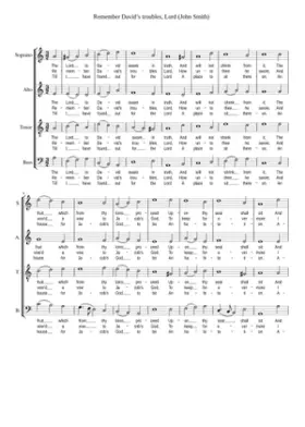 Remember David's troubles Lord