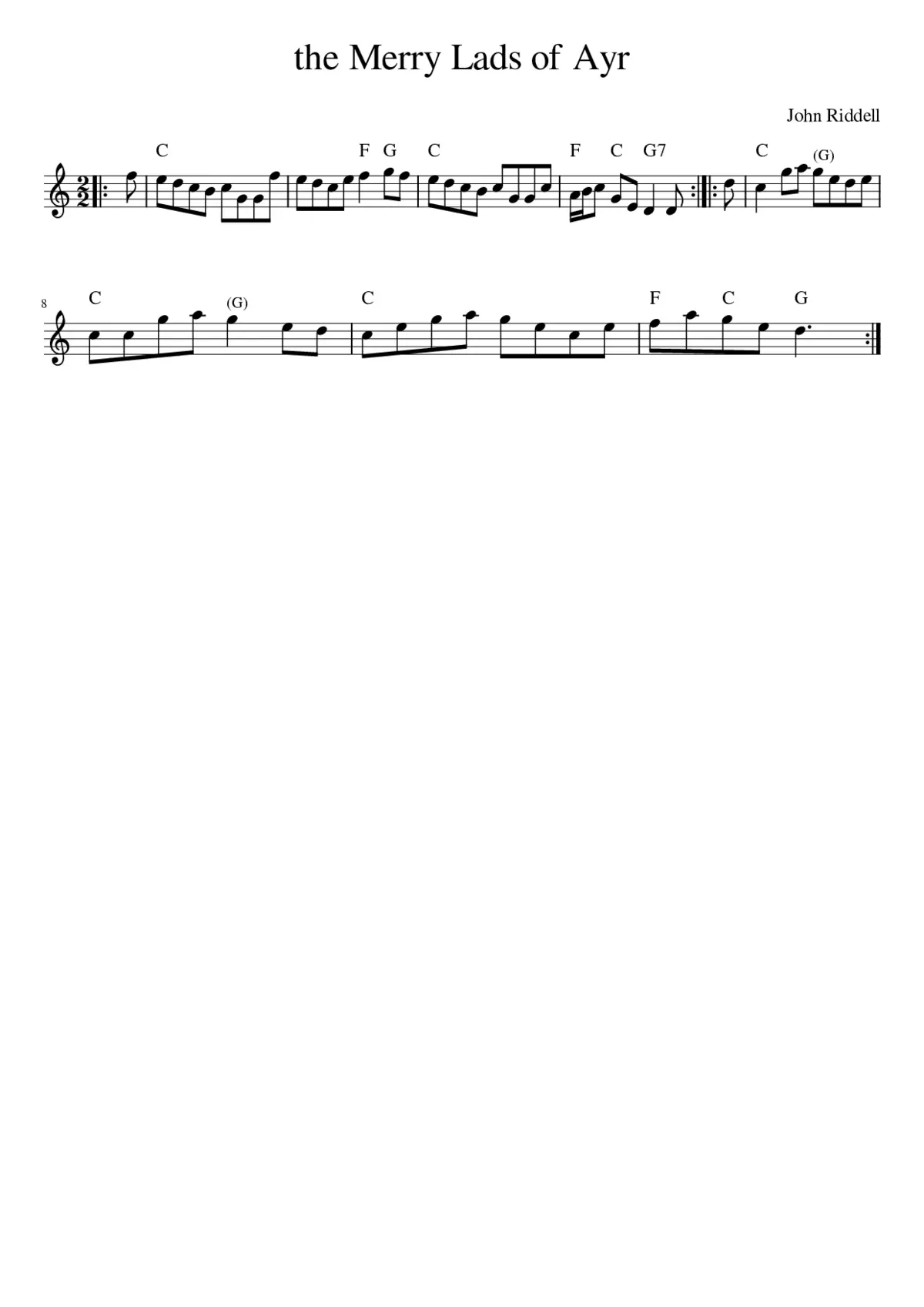 The Merry Lads of Ayr - Page 1