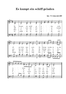 Es kumpt ein Schiff geladen