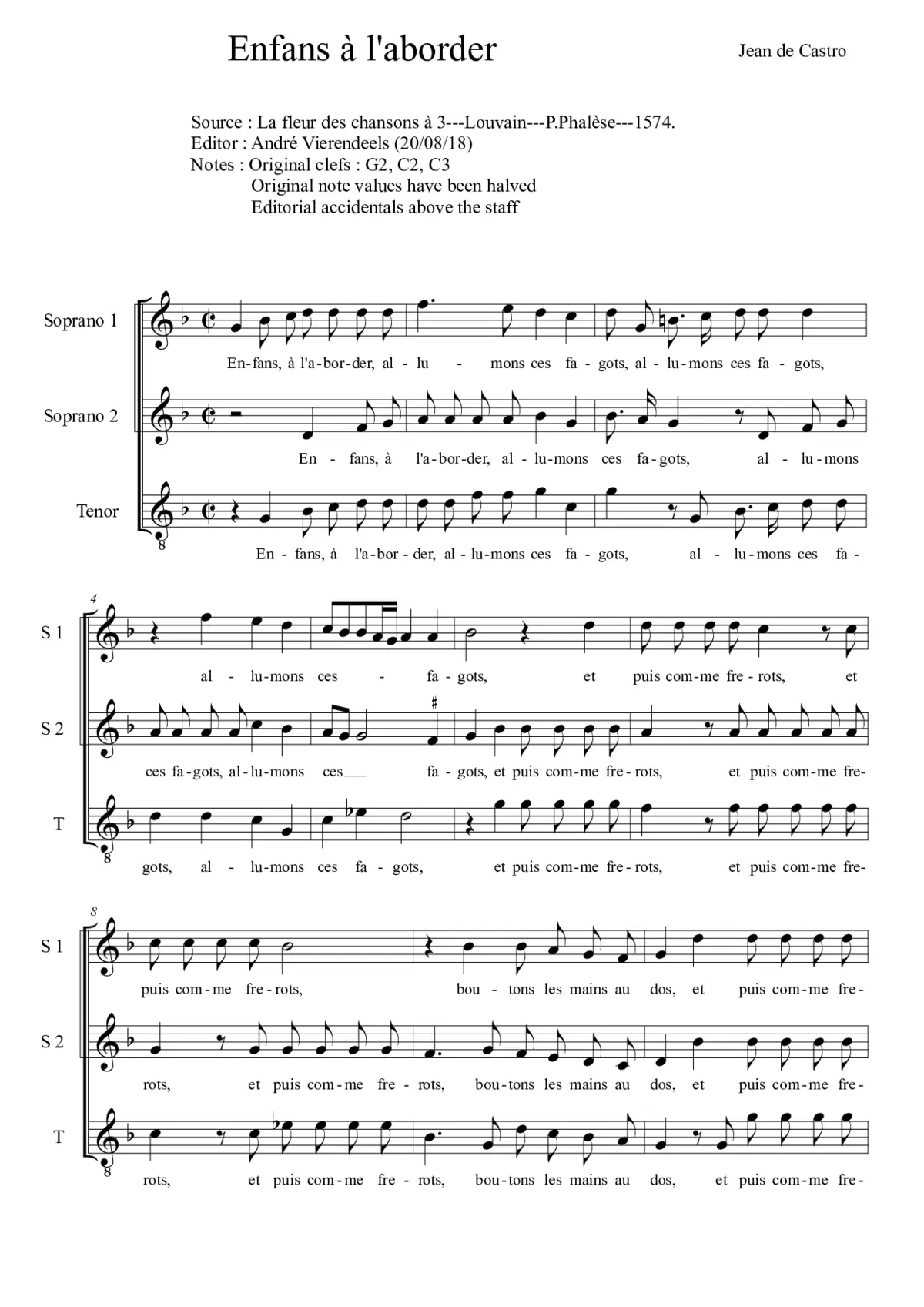 Enfans à l'aborder - Page 1
