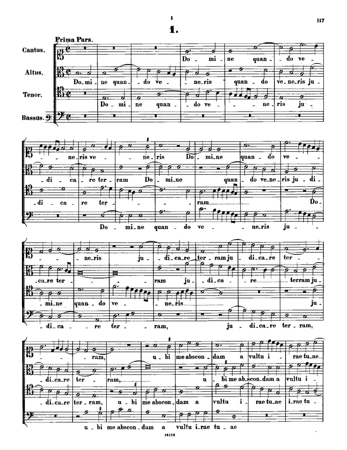 Domine quando veneris - Page 1