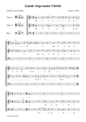 Gaude virgo mater Christi