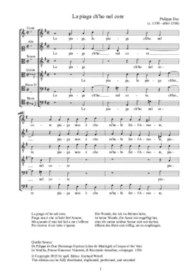 La piaga ch'ho nel core